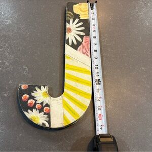 Anthropologie Black and Yellow Geometric Wall Hooks